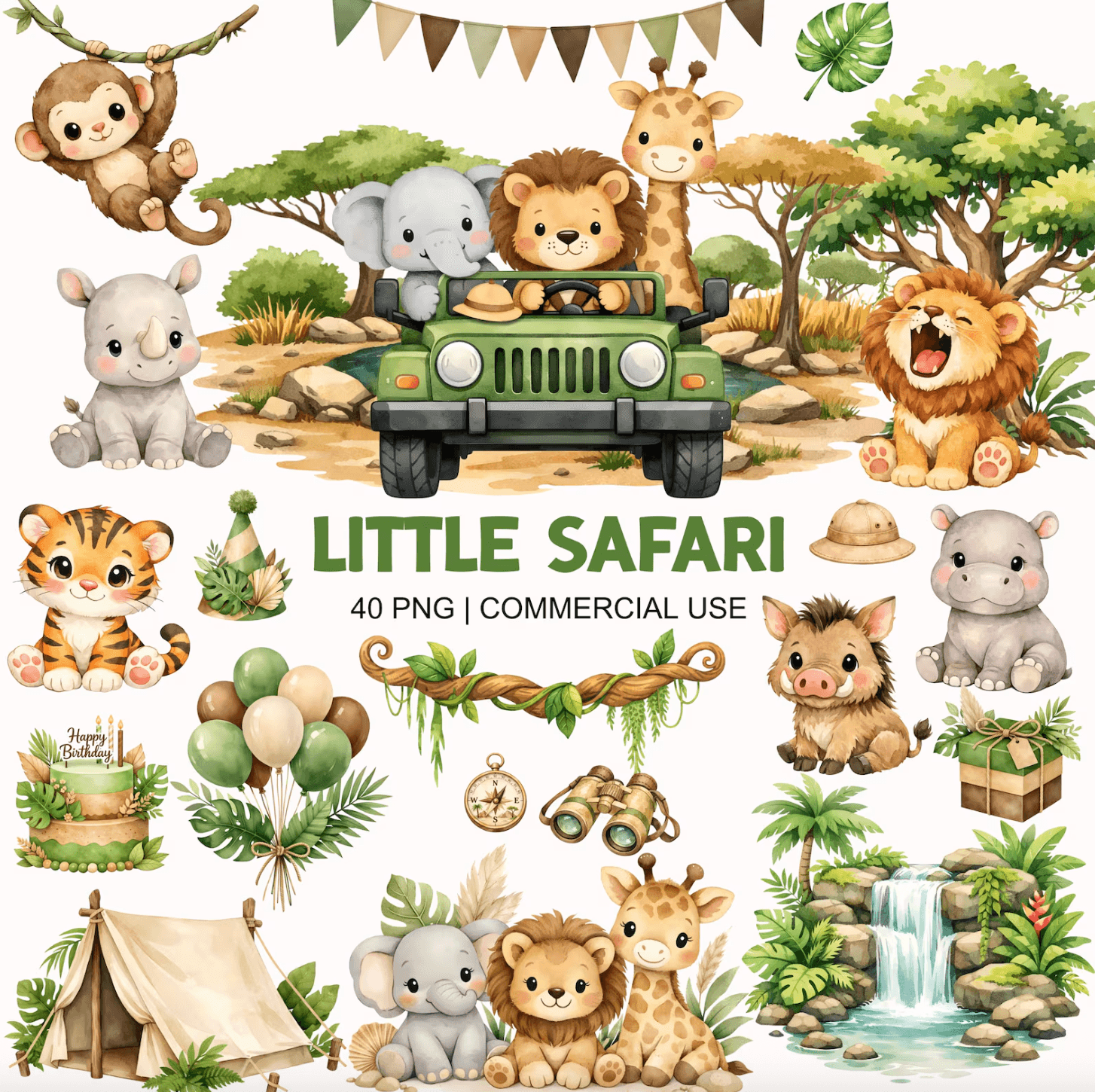 Whimsical Summer Safari A