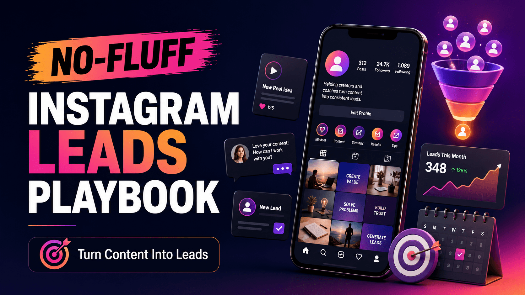No-Fluff Instagram Leads Playbook